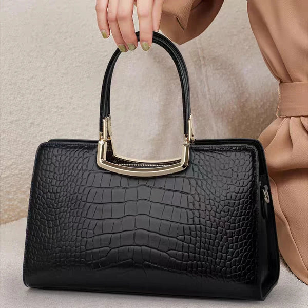 Genuine leather large Capacity 2023 Alligator Pattern Women's Bag Luxurious Handbag Versatile Fashion Shoulder Bag Messenger Bag