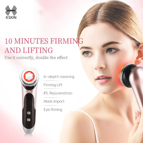 K-SKIN Multifunctional Electric Facial Skin Care Massager Facial Massage Device Clean Face Rejuvenation Lifting Tighten Face