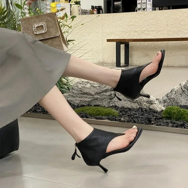 Ladies Sandals Booties Women Pumps Flip Flops High Heels Modern 2023 Summer Slides Fashion Party Boots Peep Toe Female Shoes